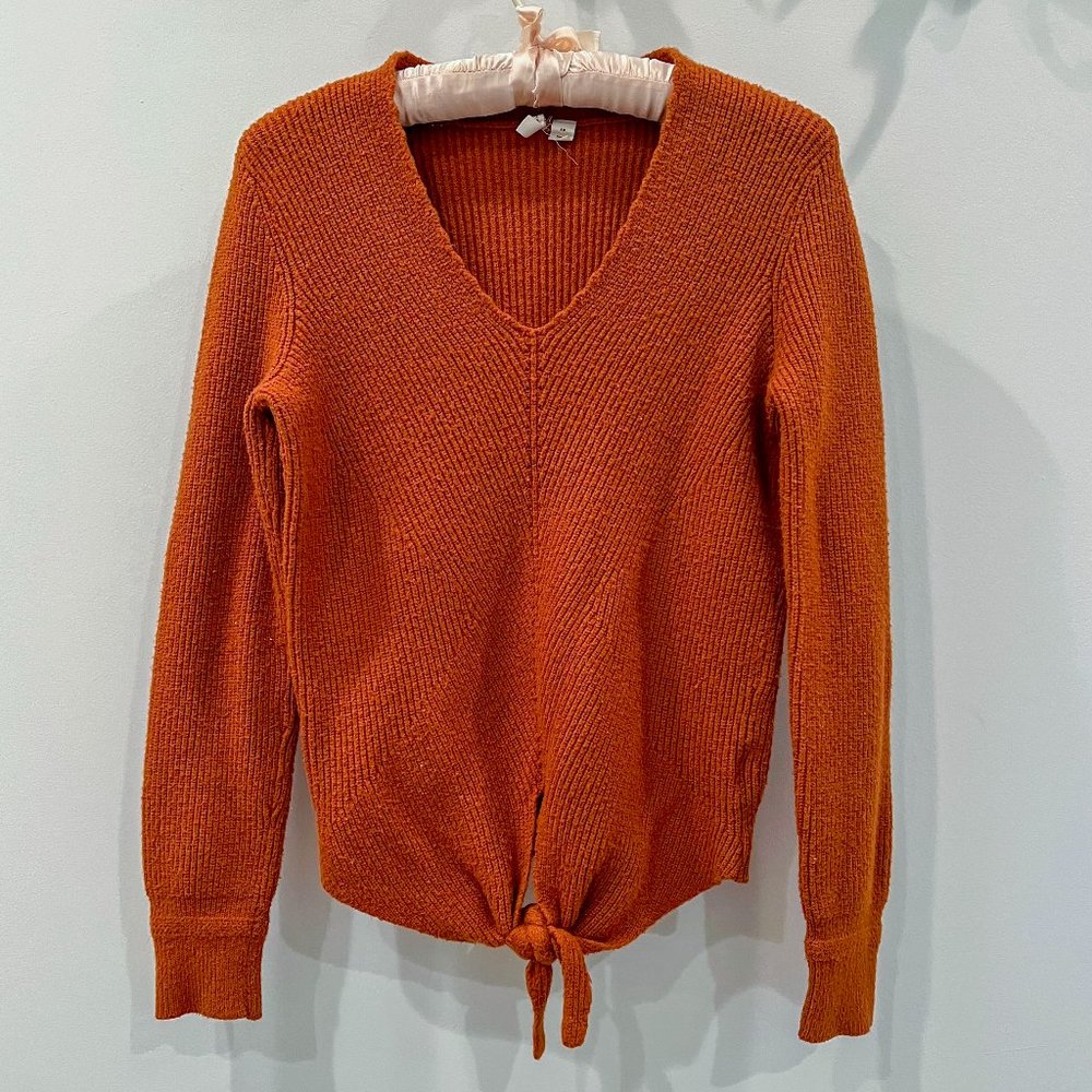Anthropologie orange sweater, size xs